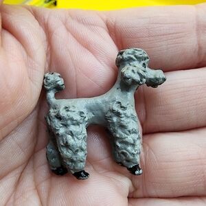 Vintage Ampersand Pewter 1" Poodle Figurine